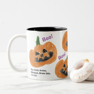 Make a Treasure By Your Kid's Art Work Mug