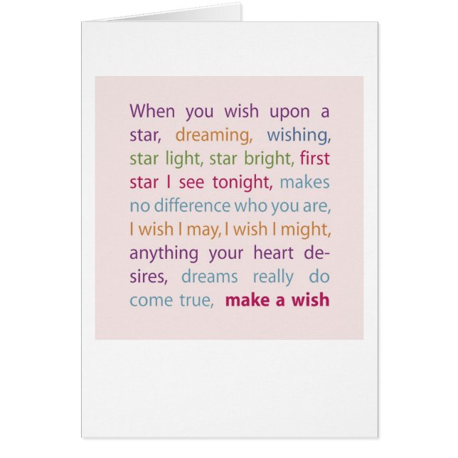 Make a Wish (Front)