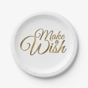 Make a Wish Birthday Paper Plate