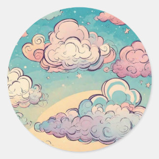 Make a Wish Birthday Party Classic Round Sticker