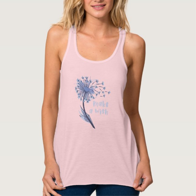 Make a wish Dandelion Flower Singlet (Front)