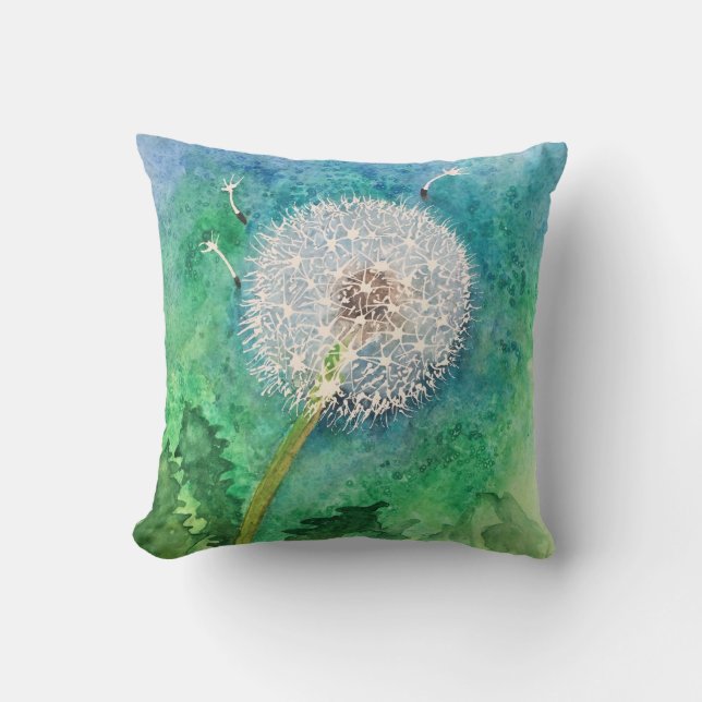 MAKE A WISH Dandelion PILLOW (Front)