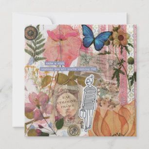 Make A Wish Flat Greeting Card