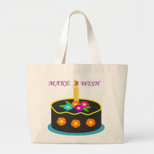MAKE A WISH LARGE TOTE BAG