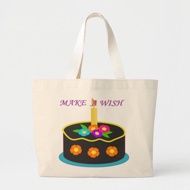 MAKE A WISH LARGE TOTE BAG (Front)