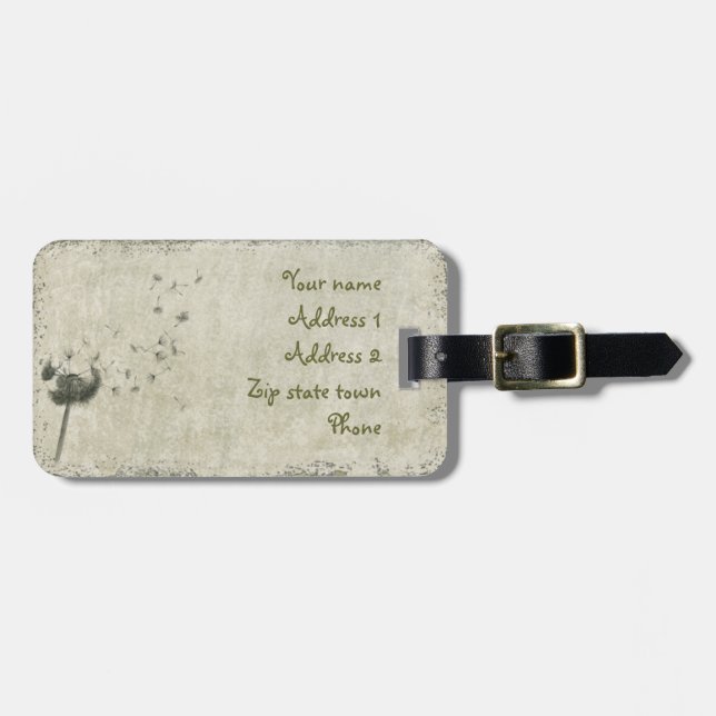 make a wish luggage tag (Front Horizontal)