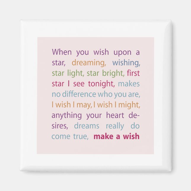 Make a Wish Magnet (Front)