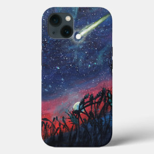 Make a Wish on a Shooting Star Illustration iPhone 13 Case