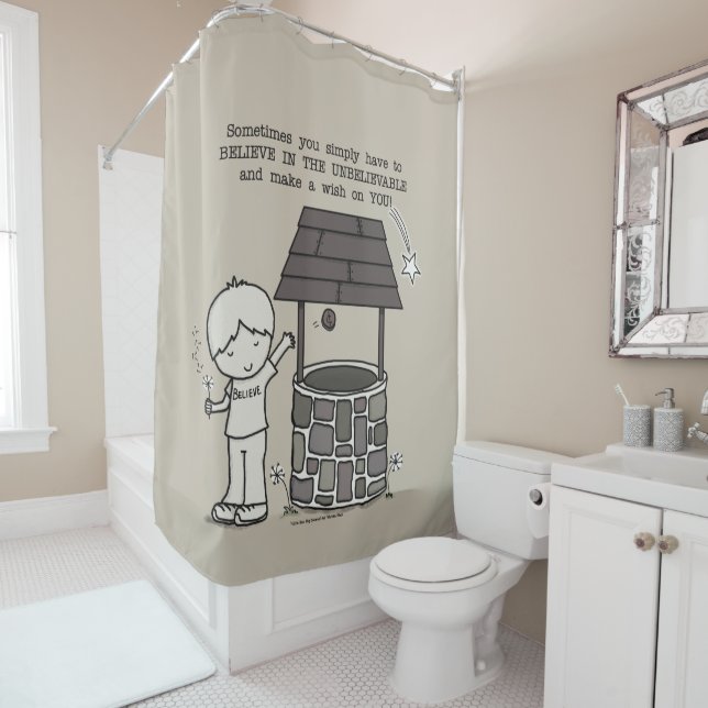 Make a Wish on You! Shower Curtain (In Situ)