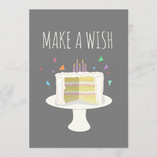 Make a Wish Party Invitation