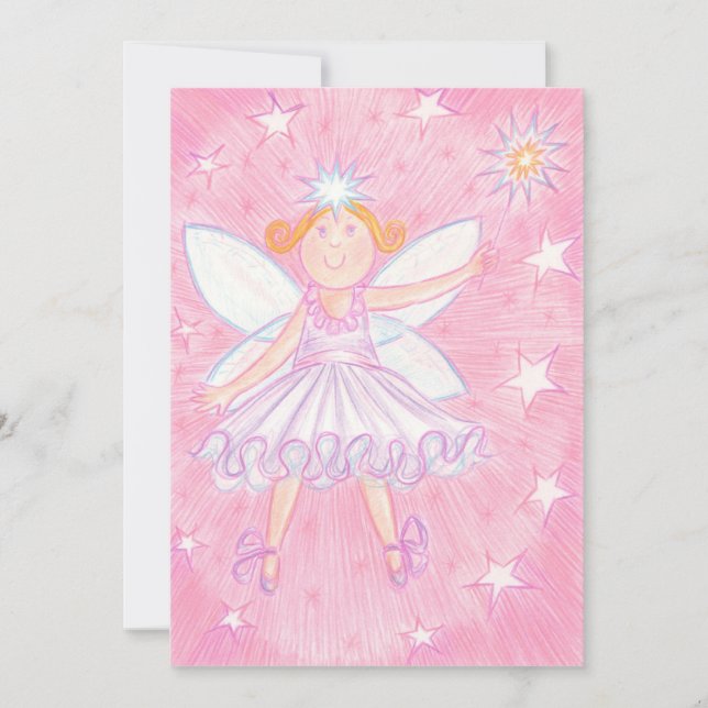 Make a Wish party invitation (Front)