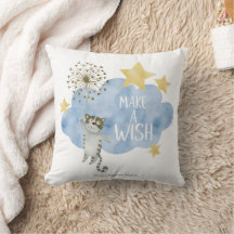 Make A Wish Quote Cat Star Cloud Nursery Baby Kids