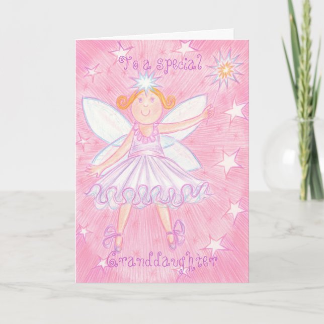 Make a Wish 'Special Granddaughter' birthday card (Front)