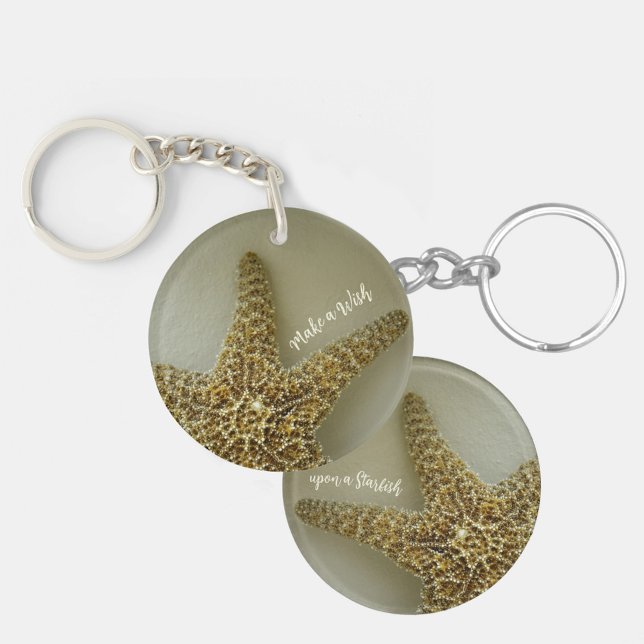 Make a Wish upon a Starfish Beachy Key Ring (Creator Uploaded)