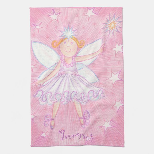 Make a Wish 'your text' kitchen towel (Vertical)