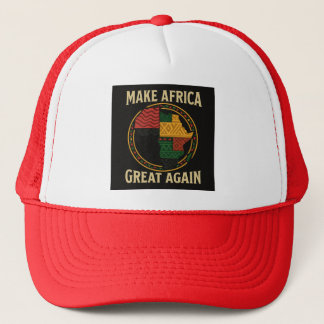 MAKE AFRICA GREAT AGAIN – Flag Map Edition T-Shirt Trucker Hat