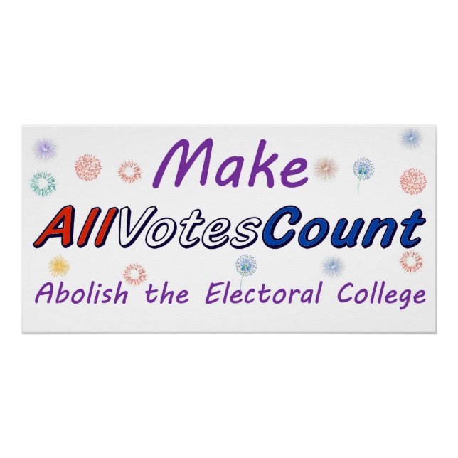 Make All Votes Count, Posters (Front)