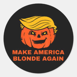 Make America Blonde Again _5 Classic Round Sticker