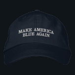 MAKE AMERICA BLUE AGAIN EMBROIDERED HAT<br><div class="desc">MAKE AMERICA BLUE AGAIN</div>