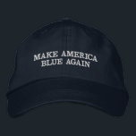 MAKE AMERICA BLUE AGAIN EMBROIDERED HAT<br><div class="desc">MAKE AMERICA BLUE AGAIN</div>