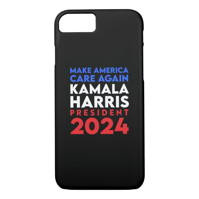 Make America Care Again Harris President 2024 Case-Mate iPhone Case (Back)