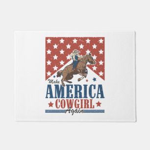 Make America Cowgirl Again Doormat