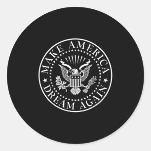 Make America Dream Again 4th Of July 1776 Usa Inde Classic Round Sticker