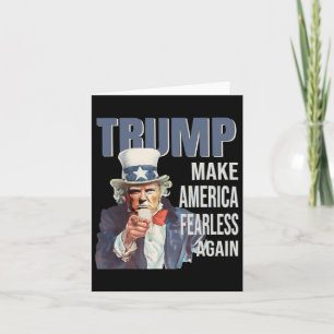 Make America Fearless Again Pro Trump Republican Card