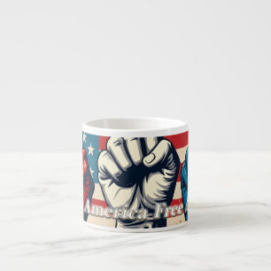 Make America Free Again Artwork Espresso Cup