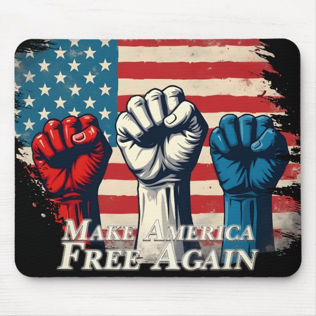 Make America Free Again Artwork Mouse Pad (Front)