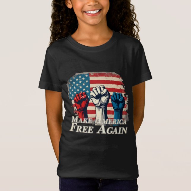 Make America Free Again Artwork T-Shirt (Front)