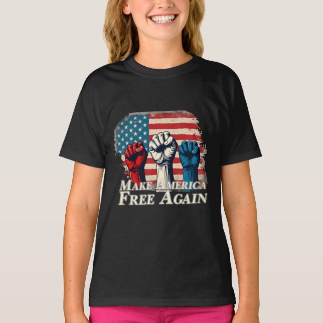 Make America Free Again Artwork T-Shirt (Front)