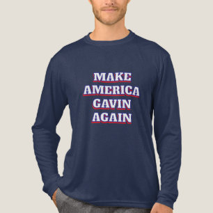 Make America Gavin Again   Newsom Political Humour Tri-Blend Shirt