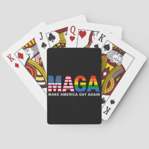 Make America Gay Again Gay Pride 2025 LGBTQ+ Playing Cards