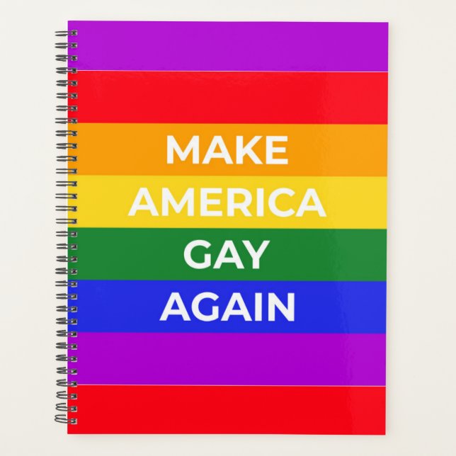 Make America Gay Again Planner (Front)