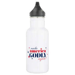 Make America Godly Again Patriotic Water Bottle