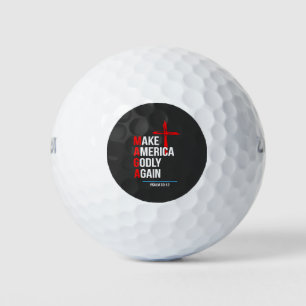 Make America Godly Again Trump Inaguration Maga  Golf Balls