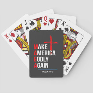 Make America Godly Again Trump Inaguration Maga  Playing Cards