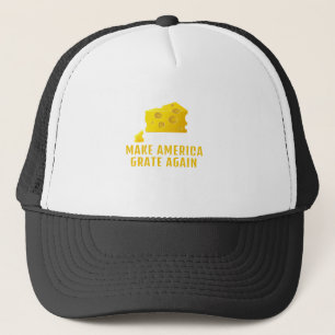 Make America Grate Again - Funny Anti-Trump Cheese Trucker Hat