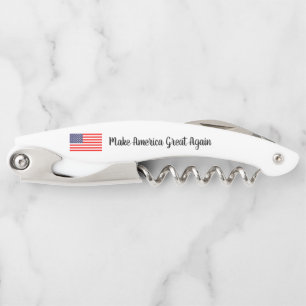 Make America Great Again patriotic American flag Corkscrew
