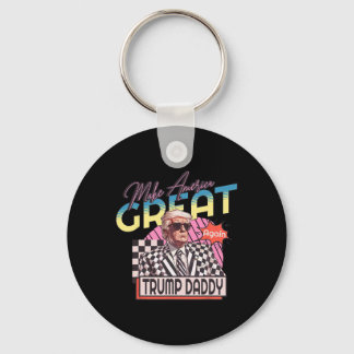 Make America Great Trump Again Daddy's Home Pink 2 Key Ring