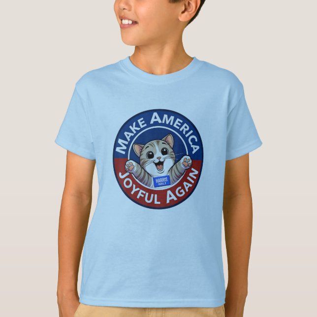 Make America Joyful Again Harris Walz 2024 Kids  T-Shirt (Front)