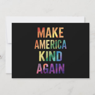 Make America Kind Again Rainbow LGBTQ Gay  Invitation