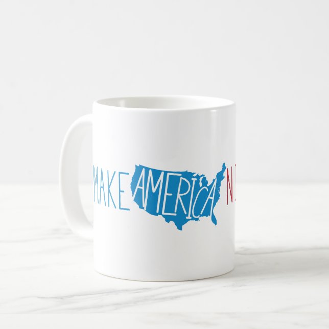 Make America Nice Again Coffee Mug (Front Left)