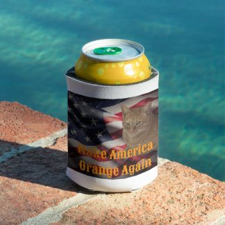 Make America Orange Again cat tribute  Can Cooler