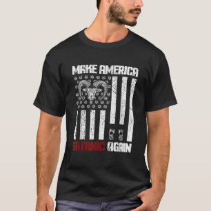Make America Satanic Again Gothic USA T-Shirt