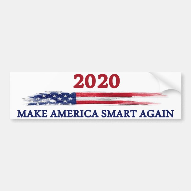 Make America Smart Again Bumper Sticker (Front)