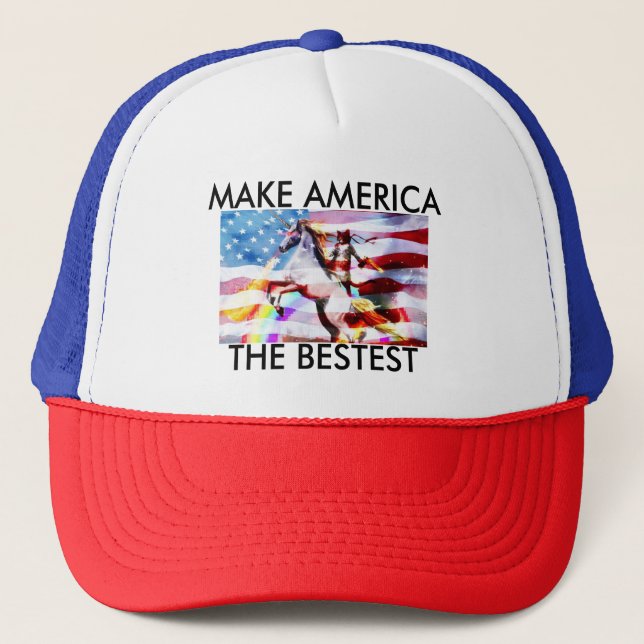Make America The Bestest Trucker Hat (Front)