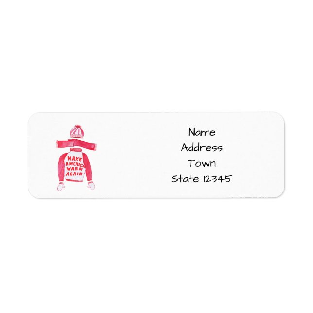 Make America Warm Again Christmas sweater (Front)