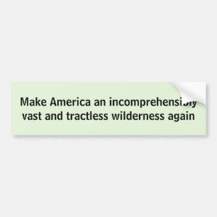 Make America Wilderness sticker